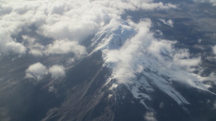El Chimborazo vista aérea. Clic para ver más grande.